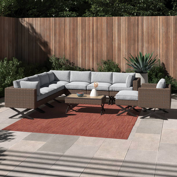 Mercury Row® Crosson Rectangular 4 Person Outdoor Dining Set